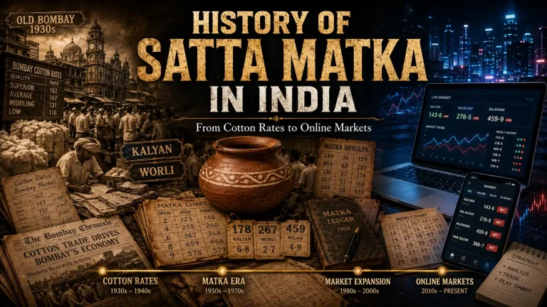 History of Satta Matka in India From Cotton Rates to Online Markets