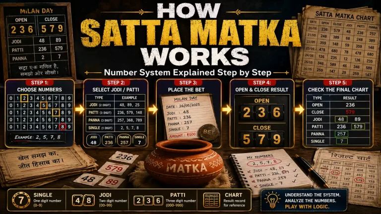 How Satta Matka Works Number System Explained Step by Step