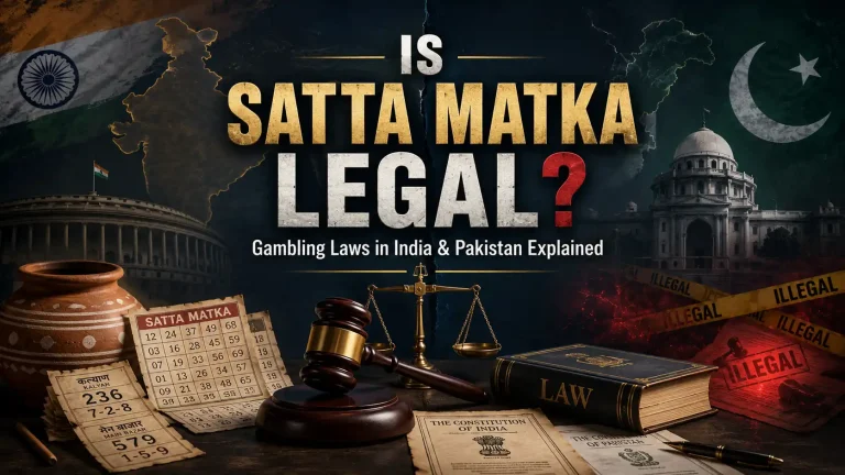 Is Satta Matka Legal Gambling Laws in India & Pakistan Explained