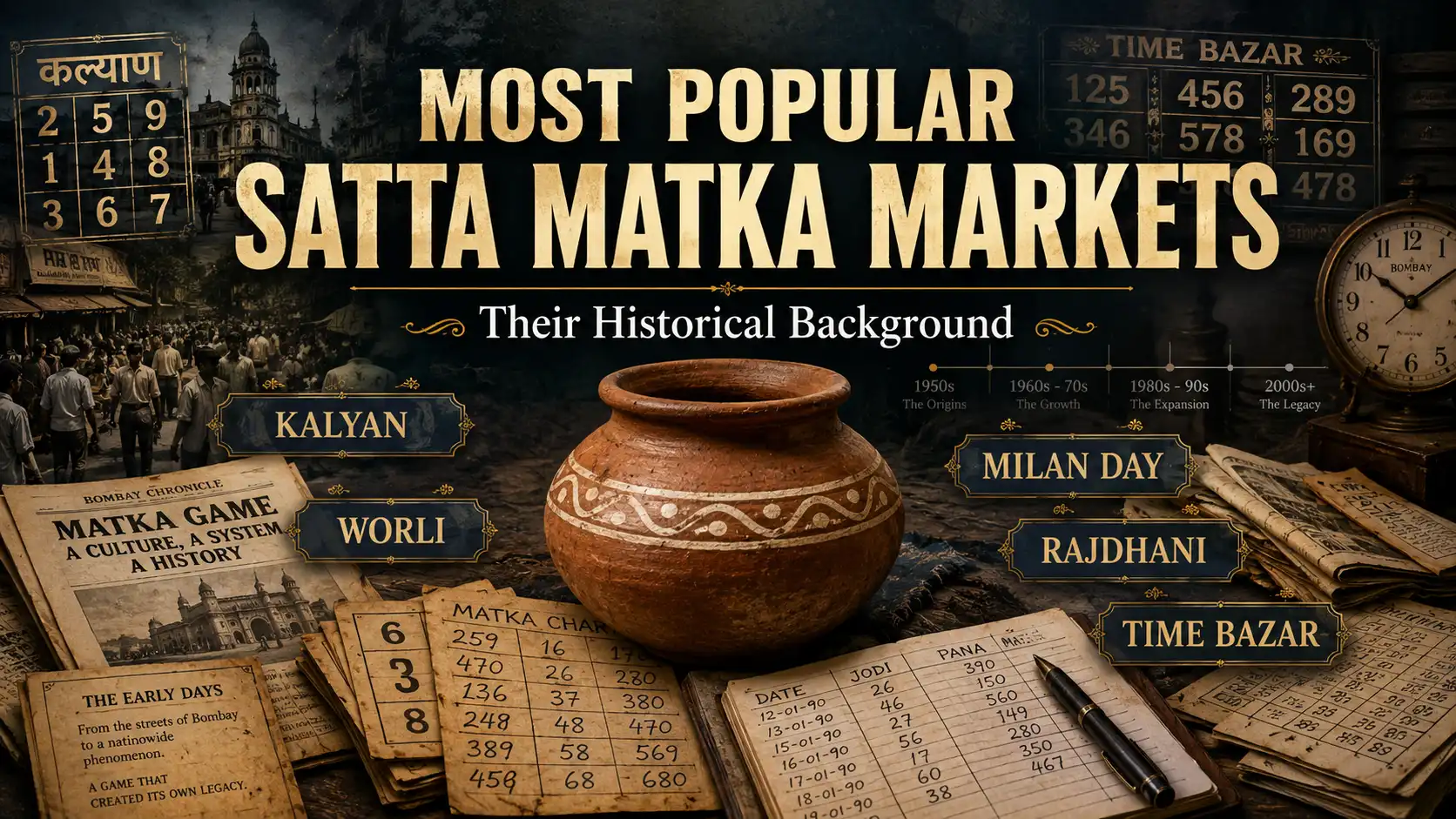 Most Popular Satta Matka Markets and Their Historical Background